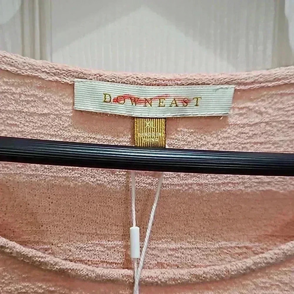 Down East Everly Pink Pullover Scoop Neck Top Size XL - Picture 2 of 7